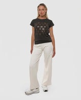 T-shirt con paillettes in cotone