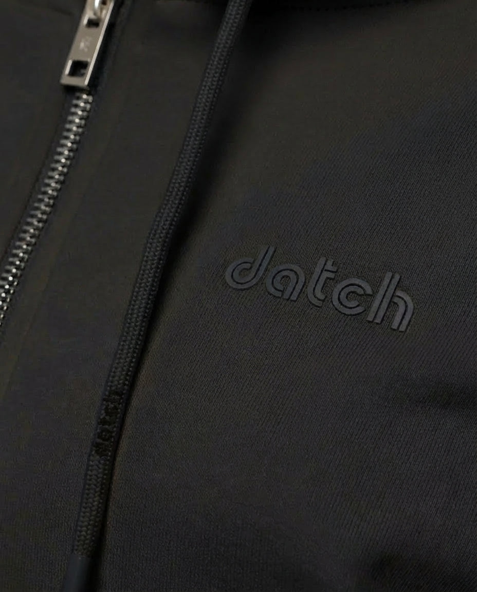 Felpa cotone zip frontale, con cappuccio