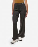Pantaloni con strass taglio over in cotone stretch