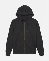 Felpa cotone zip frontale, con cappuccio