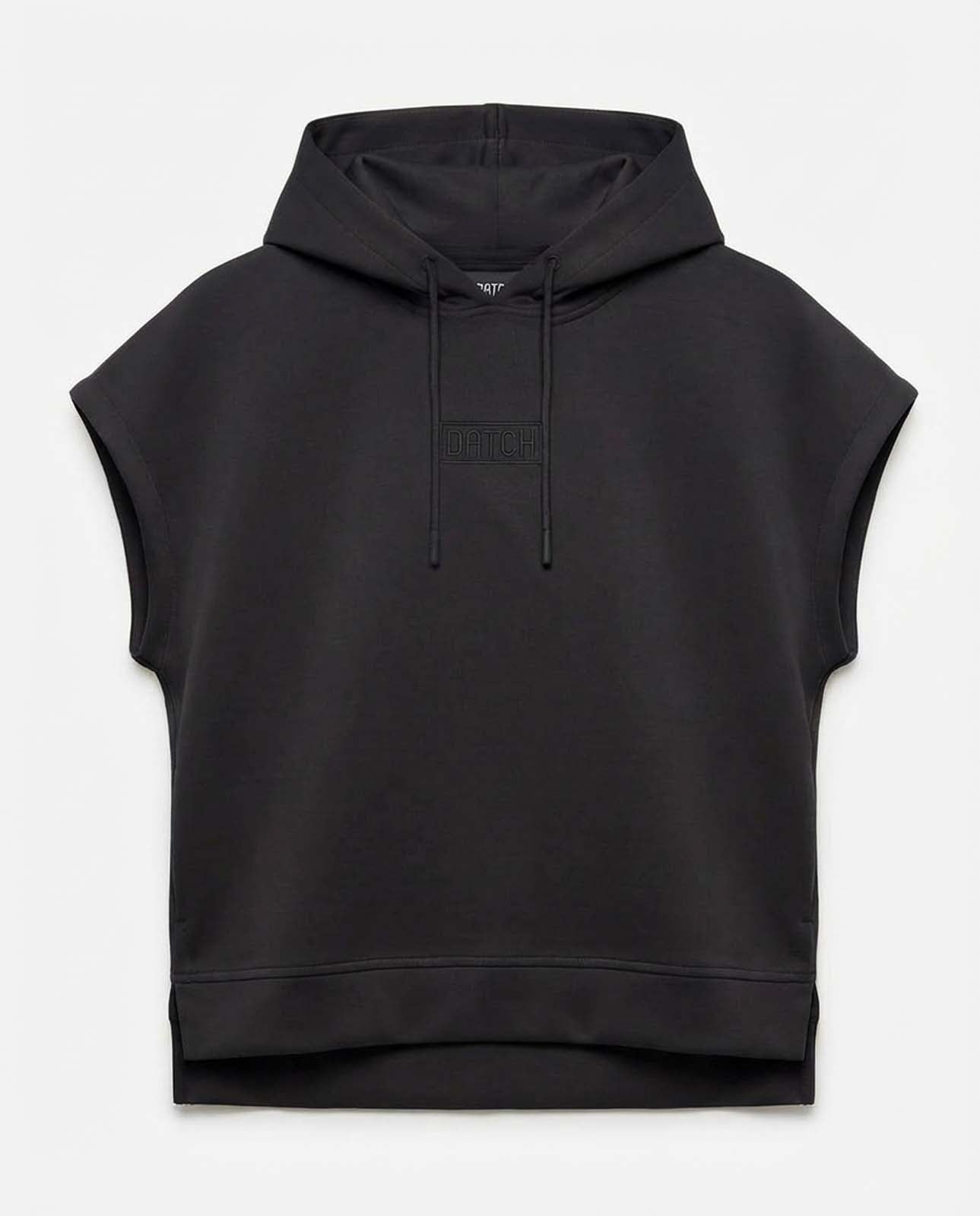 Gilet in felpa con cappuccio