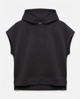 Gilet in felpa con cappuccio
