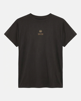 T-shirt ricamo lurex con strass in viscosa
