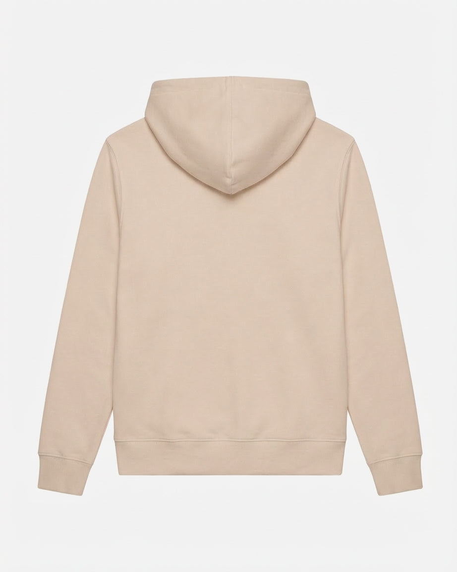 Felpa cotone zip frontale, con cappuccio