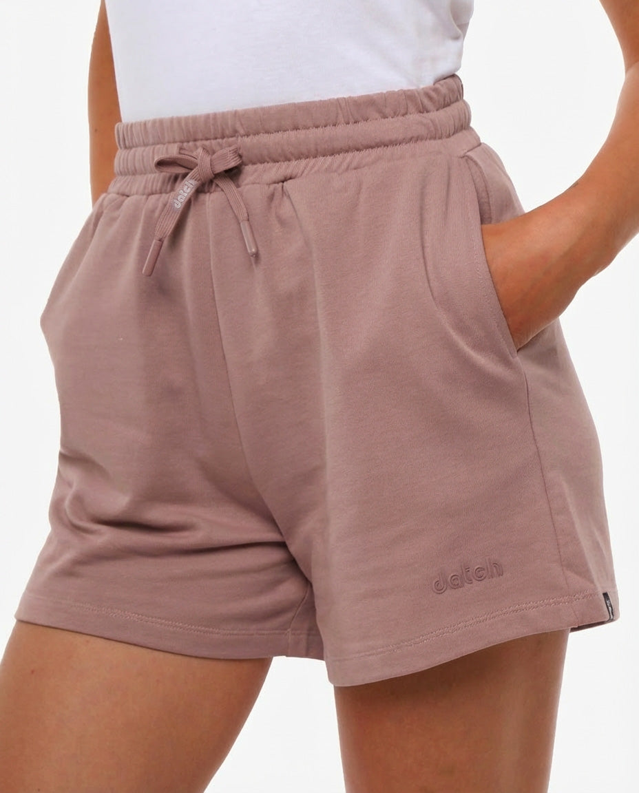 Short taglio over con stampa in cotone