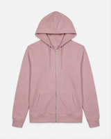 Felpa cotone zip frontale, con cappuccio