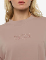 T-shirt cropped taglio over in cotone