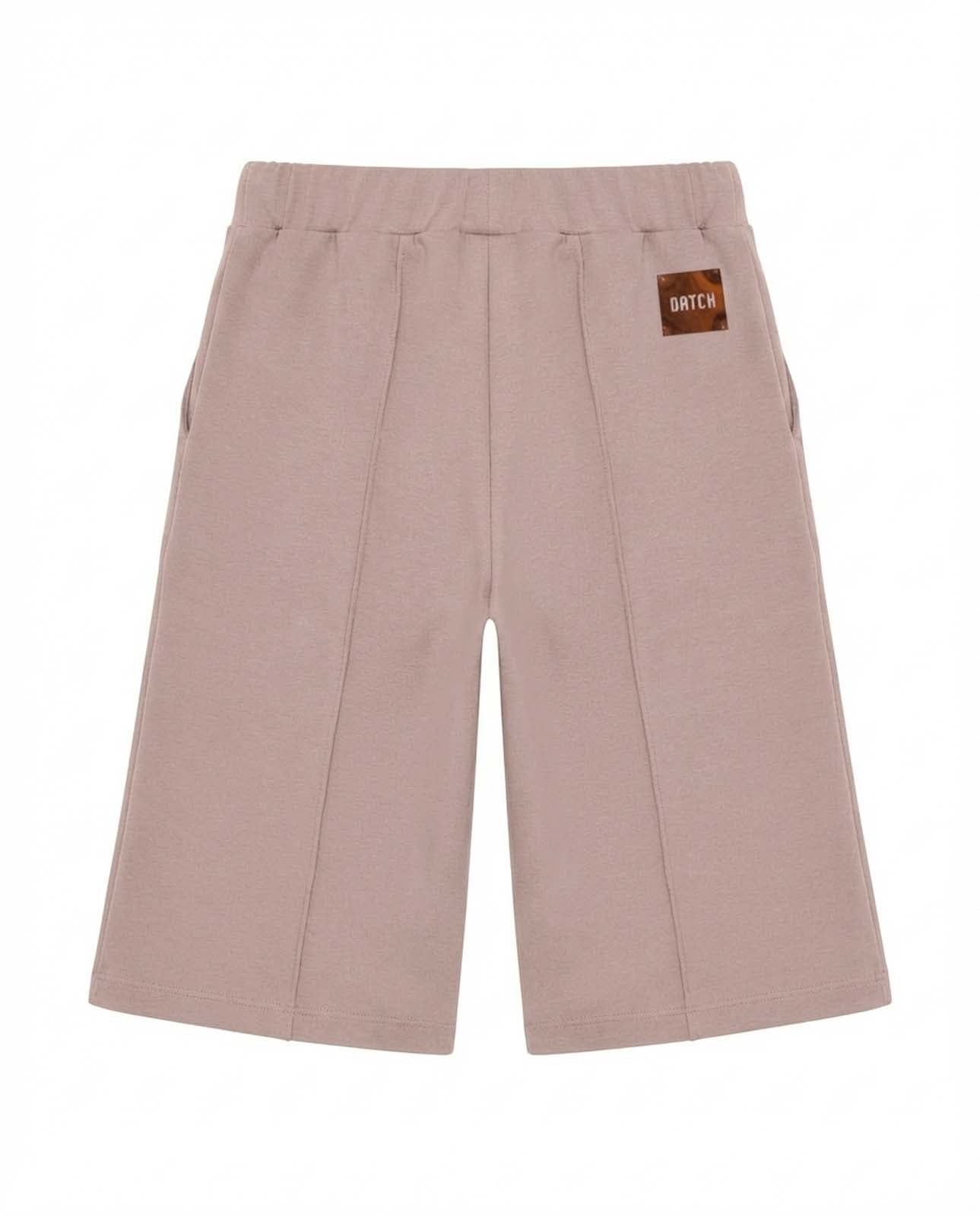 Bermuda stampa mylar taglio over in cotone stretch