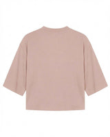 T-shirt cropped taglio over in cotone