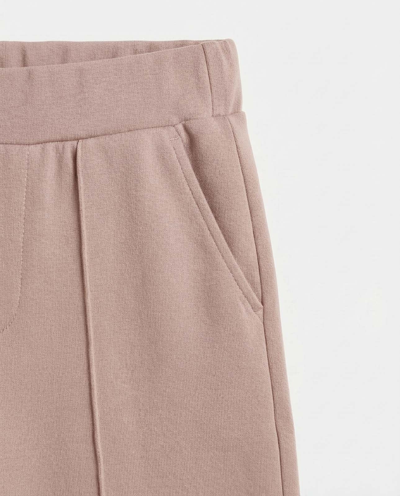 Bermuda stampa mylar taglio over in cotone stretch