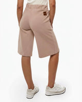 Bermuda stampa mylar taglio over in cotone stretch