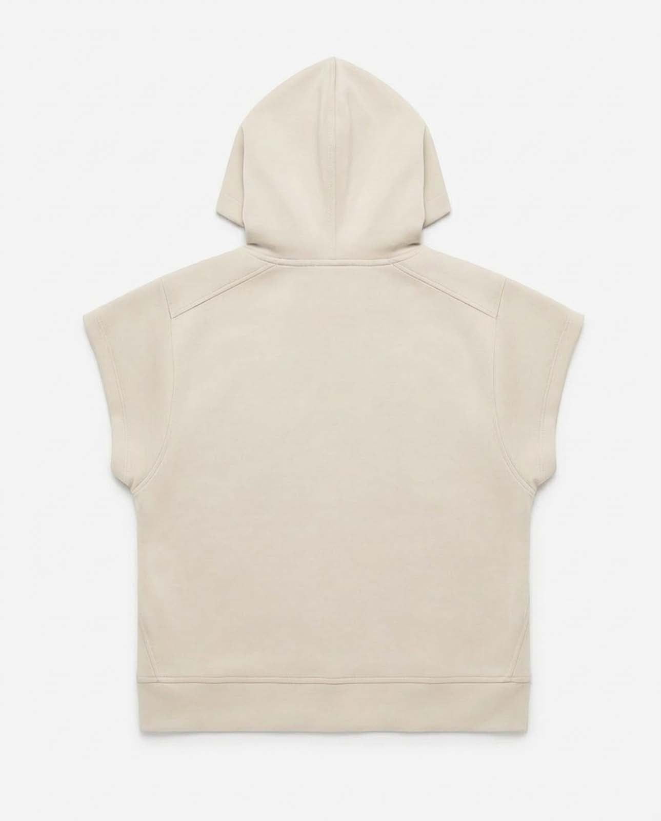 Gilet in felpa con cappuccio