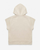 Gilet in felpa con cappuccio