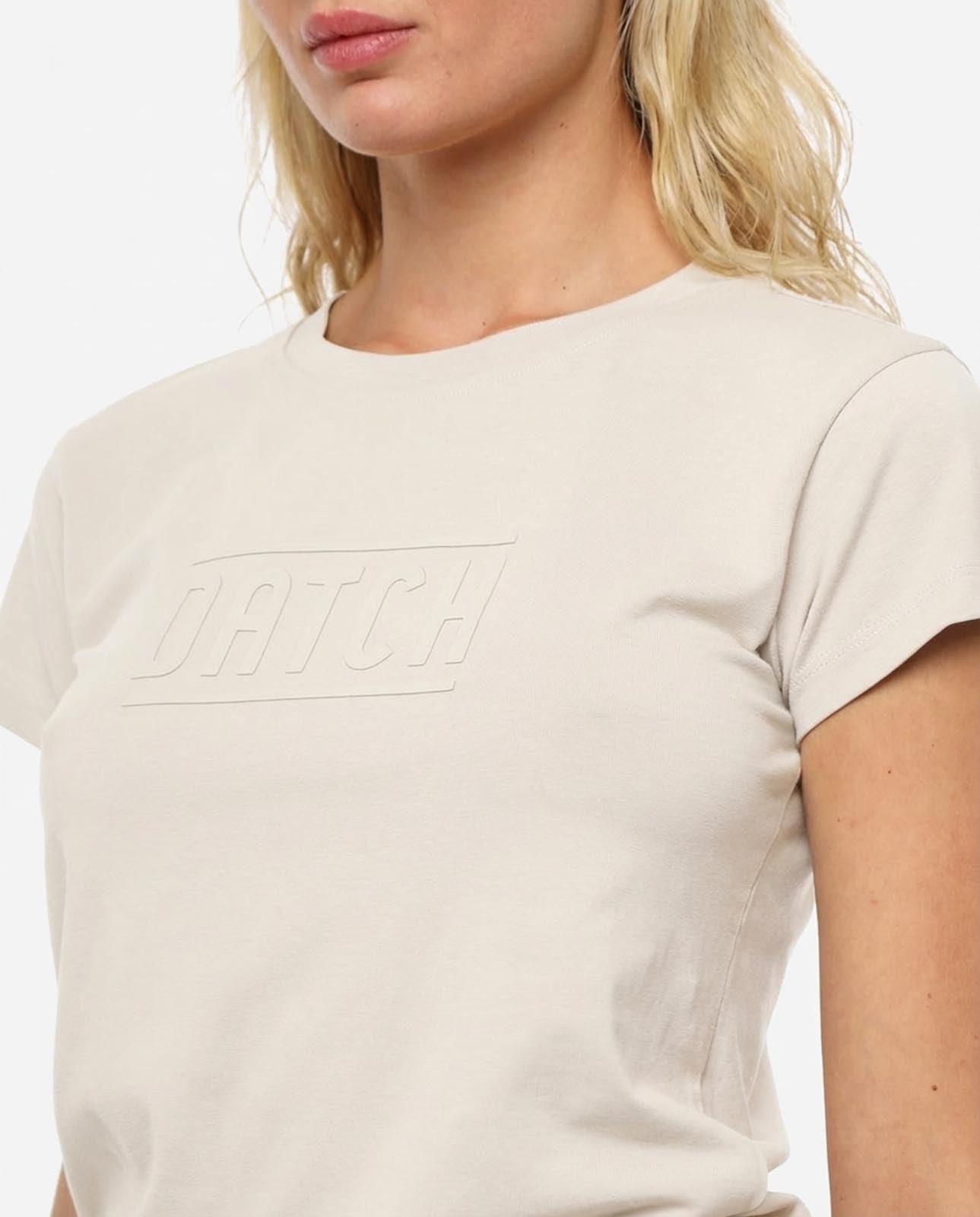 T-shirt con stampa in cotone stretch