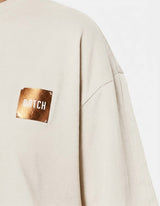 T-shirt stampa mylar con strass in cotone