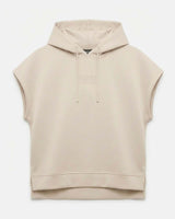 Gilet in felpa con cappuccio