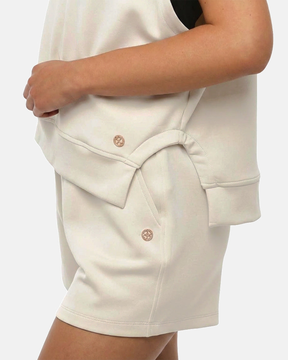 Gilet in felpa con cappuccio