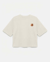 T-shirt stampa mylar con strass in cotone