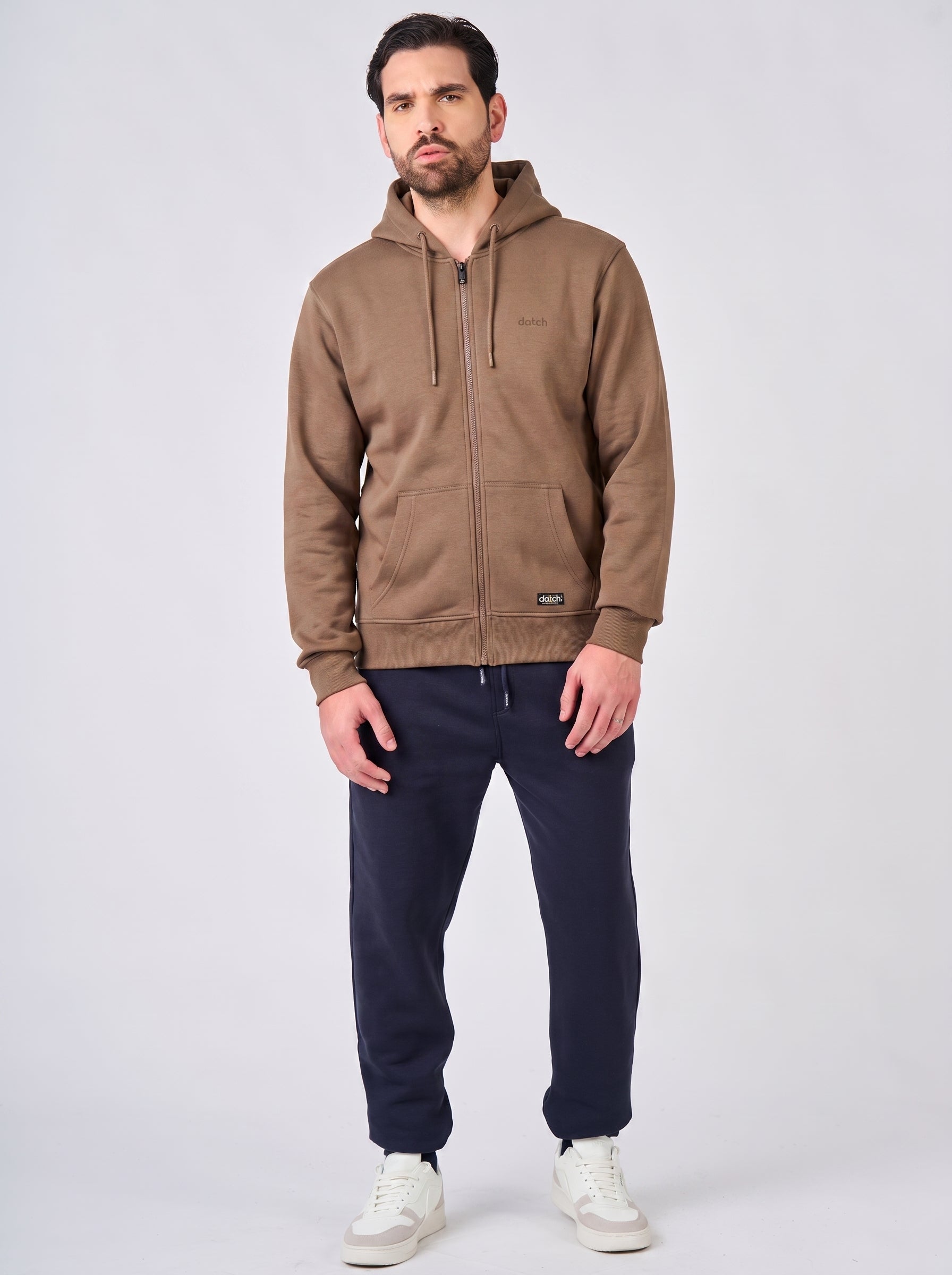 Felpa con zip e cappuccio
