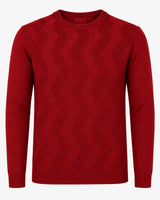 Maglia girocollo con motivo jacquard