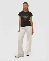 T-shirt con paillettes in cotone
