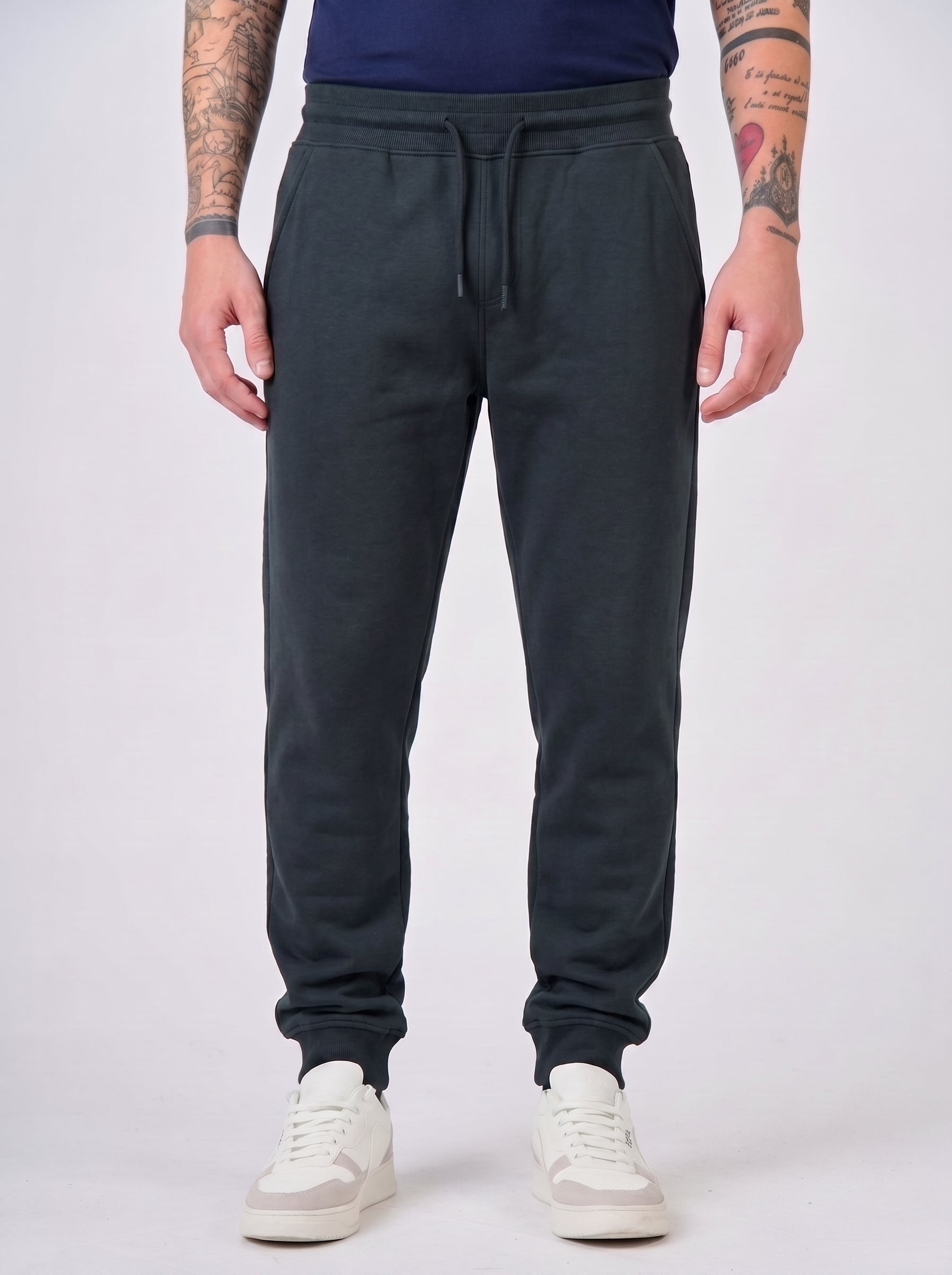 Pantaloni in felpa con fondo a coste