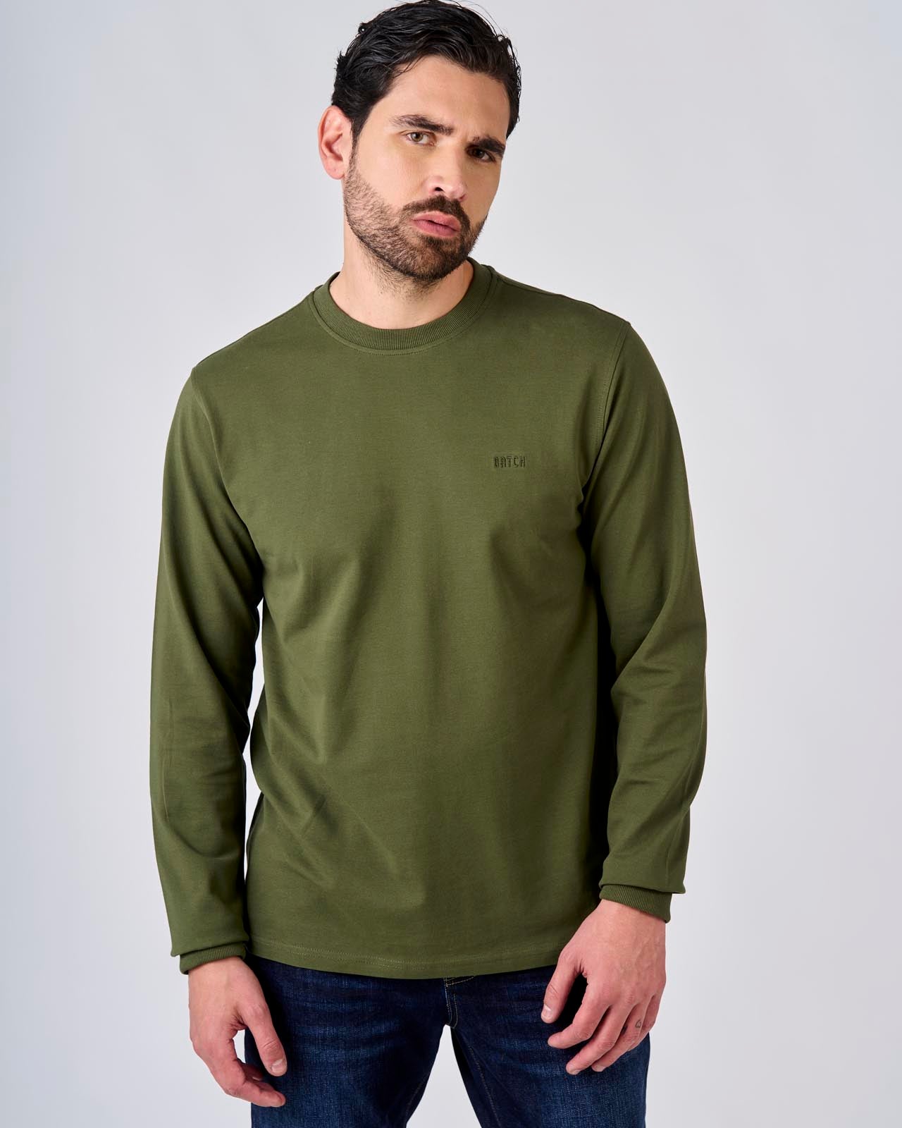 T-shirt a maniche lunghe in piquet